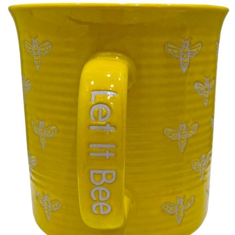ENVOGUE Let It Bee Embossed Ceramic Mug 24 oz. BNWT Nordstrom Exclusive RETIRED